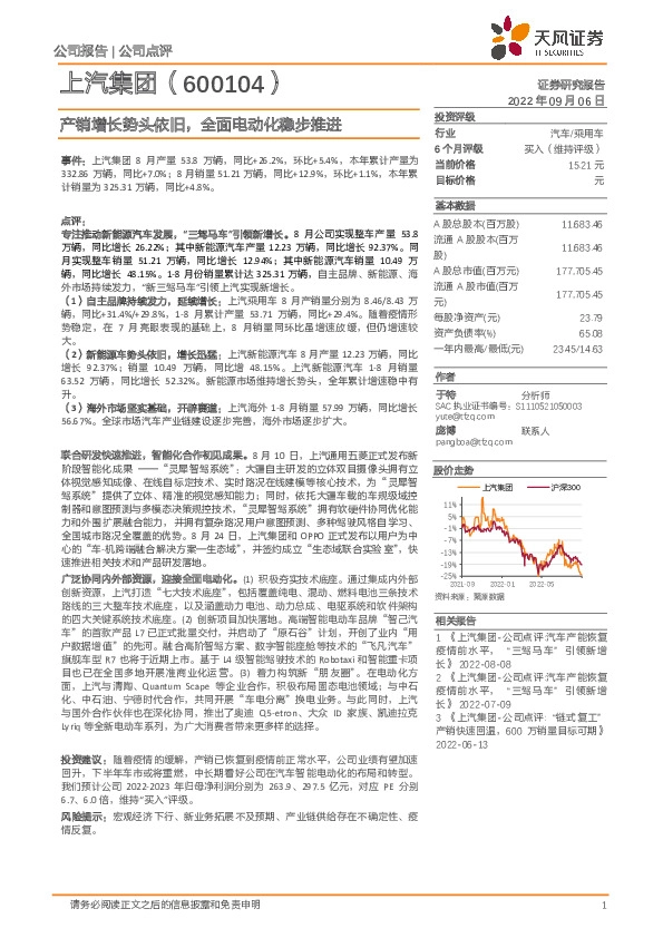 产销增长势头依旧，全面电动化稳步推进
