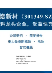 碳包覆材料龙头企业,受益快充技术推广