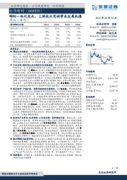 锦纶一体化龙头，上游技术突破带来发展机遇