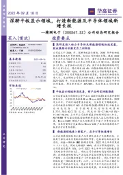 公司动态研究报告：深耕平板显示领域，打造新能源及半导体领域新增长极