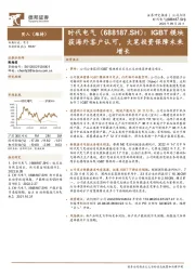 IGBT模块获海外客户认可，大笔投资保障未来增长