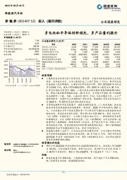 多电池和半导体材料领先，多产品量利提升
