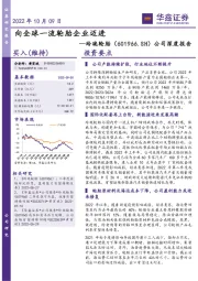 公司深度报告：向全球一流轮胎企业迈进