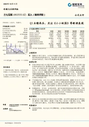 Q3业绩承压,关注《小小蚁国》等新游表现
