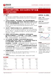 华特气体点评报告:三季度业绩符合预期,看好合成类电子特气放量