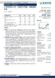 三季报预告点评：业绩符合预期，储能赋能高增