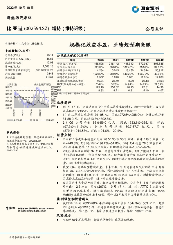 规模化效应尽显，业绩超预期亮眼