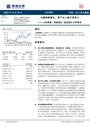 2022Q3点评报告：业绩持续增长，资产注入提升竞争力