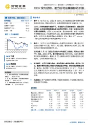 GDR发行获批，助力公司品牌国际化加速