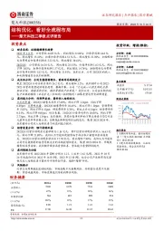 楚天科技三季报点评报告：结构优化，看好全流程布局