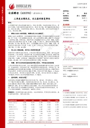 三季度业绩承压,关注盈利修复弹性