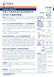 医药工业逐季改善且医美持续向好，2022Q3业绩增长稳健