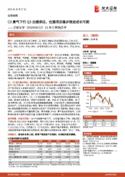 22年三季报点评:C3景气下行Q3业绩承压,在建项目稳步推进成长可期