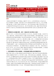 2022年三季报点评:新能源发电业务增长稳定,李家沟锂矿项目建设加速