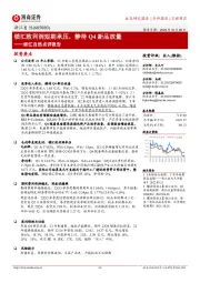 浙江自然点评报告:锁汇致利润短期承压,静待Q4新品放量
