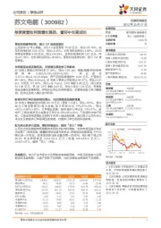 单季度营收利润增长强劲,看好中长期成长