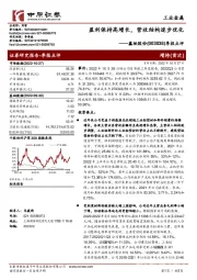 季报点评：盈利保持高增长，营收结构逐步优化