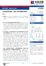 业务发展依旧稳定，高投入暂时拖累利润表现