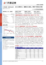 公司信息更新报告：龙头业绩承压，醋酸或已触底，静待下游需求回暖