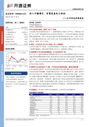 公司信息更新报告：收入平稳增长，有望受益电力信创