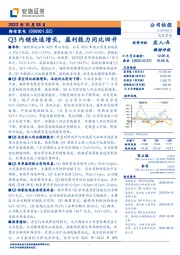 Q3内销快速增长，盈利能力同比回升