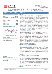 蓝色经典升级延续，百日会战聚力筑基