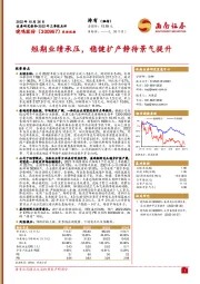 短期业绩承压,稳健扩产静待景气提升