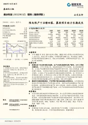 限电限产下业绩回落，募投项目助力长期成长