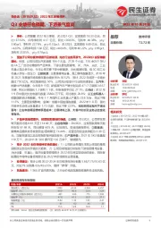 2022年三季报点评：Q3业绩符合预期，下游景气度高