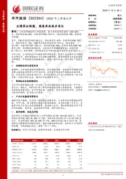 业绩符合预期，渠道库存逐步消化