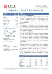 业绩超预期，看好真空泵业务快速发展