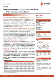 2022年三季报点评:持续落实产品战略调整,1-3Q2022公司门店净增71家