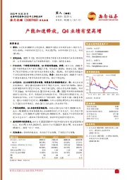 产能加速释放，Q4业绩有望高增