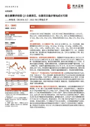 2022年三季报点评:维生素需求较弱Q3业绩承压,在建项目稳步落地成长可期