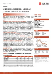 2022年三季报点评：疫情和费用投入拖累短期业绩，长期发展向好