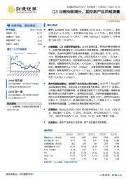 Q3业绩持续增长，期待新产品贡献增量