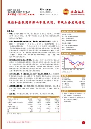 疫情和基数因素影响季度表现,常规业务发展稳定