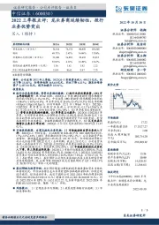 2022三季报点评：龙头券商延续韧性，投行业务优势突出