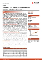 2022年三季报点评：业务规模扩大22Q3业绩大增，加速构建全球营销网络