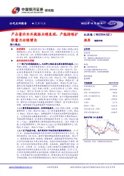 产品量价齐升提振业绩表现，产能持续扩张蓄力后续增长