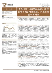 疫情扰动下Q3增速放缓，未来有望重回高增长