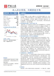 收入符合预期，洞藏势能可期