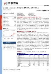 公司信息更新报告：2022Q3业绩高增长，成长动力充足