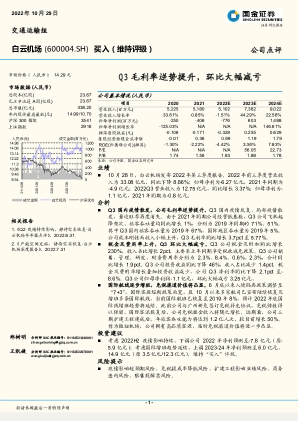 Q3毛利率逆势提升，环比大幅减亏