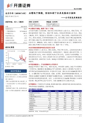 公司信息更新报告:业绩低于预期,信创加持下未来发展动力强劲