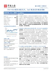 PIE+行业增长动能充足，SaaS服务成长路径清晰