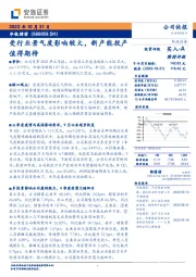 受行业景气度影响较大,新产能投产值得期待