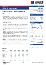 业绩处于预告中值,储能逆变器快速放量