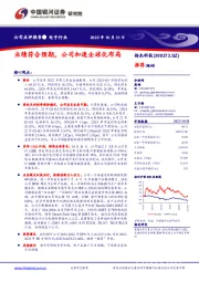 业绩符合预期，公司加速全球化布局