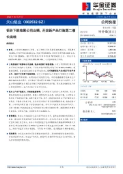 铝价下跌拖累公司业绩,开发新产品打造第二增长曲线